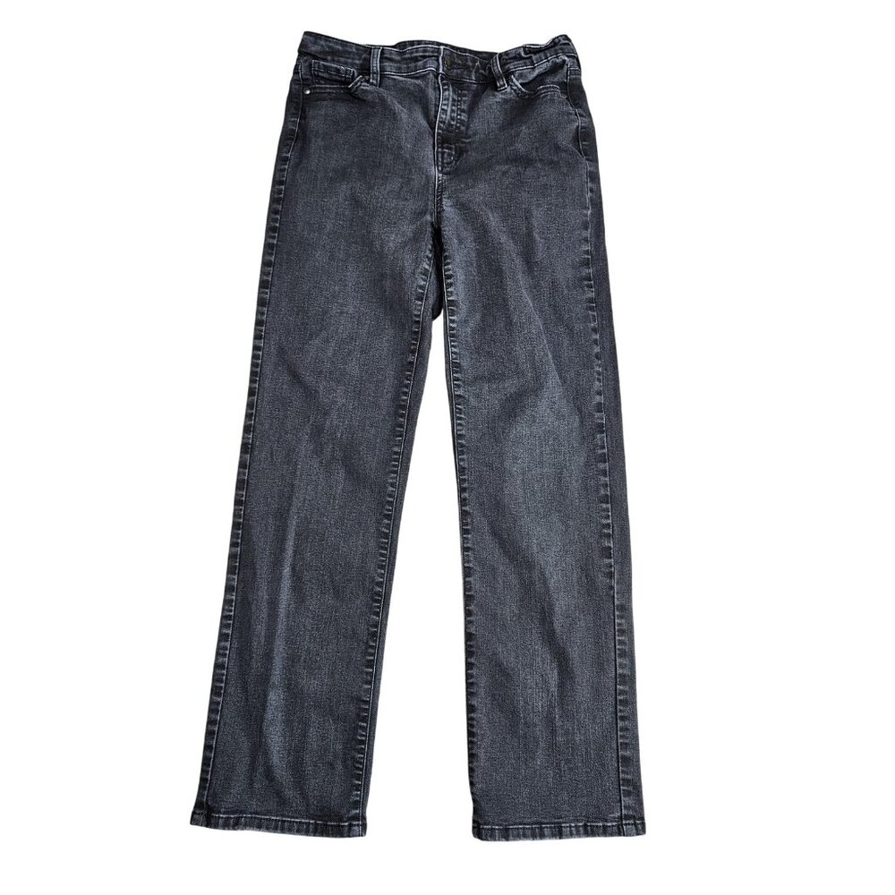 Buffalo David Bitton Jeans Womens 8/29 Black Alyssa High Rise Straight Leg Denim
